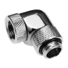 Alphacool Eiszapfen Connector Series – Kampinis montavimo adapteris skysčio aušinimo sistemai – sidabras-nikelis