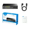 Cudy GS1010PS2 tinklo jungiklis Nevaldomas Gigabit Ethernet (10/100/1000) Power over Ethernet (PoE) Juoda