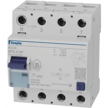 Automatinis jungiklis Doepke DFS4 063-4/0.03-HPFI 4p 63 A 0,03 A (09144805)