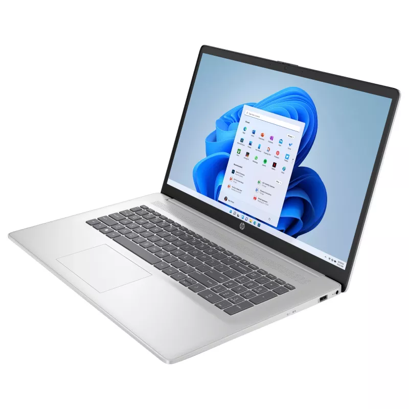 HP 17-cn4056ng nešiojamas kompiuteris 43,9 cm (17,3 inch) 1920x1080 - Intel Core 5 120U - 1TB SSD - HDMI/USB-C - Windows 11 Home - sidabrinis (17-cn4056ng)
