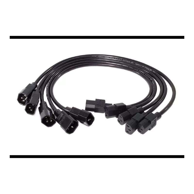 APC maitinimo laidas C13 - C14 (AP9890), 0,6 m, 5 vnt. rinkinys