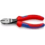 KNIPEX 74 02 160 SB didelio sverto įstrižinės replės, 160 mm, daugiakomponentės rankenos