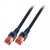 EFB-Elektronik RJ45 jungiamasis laidas Cat.6 S/FTP LSZH juodas 0,25m