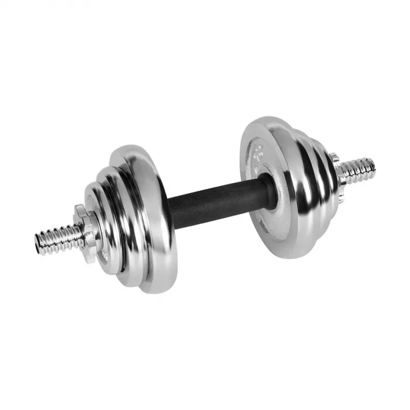 Reguliuojami hanteliai Rebel Chrome 20 kg su dėklu ir štangų strypais (2) — svareliai 2,5 kg, 1,25 kg, 0,5 kg