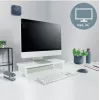 Monitorinis stovas LEITZ Freestanding 64340001 – pastatomas ant stalo, 61 cm (24 col.) ekranams, 20 kg, aukštis reguliuojamas, baltas