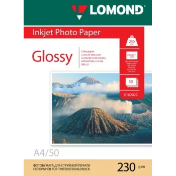 Lomond Photo Inkjet Popierius Blizgus 230 g/m² A4, 50 lapų