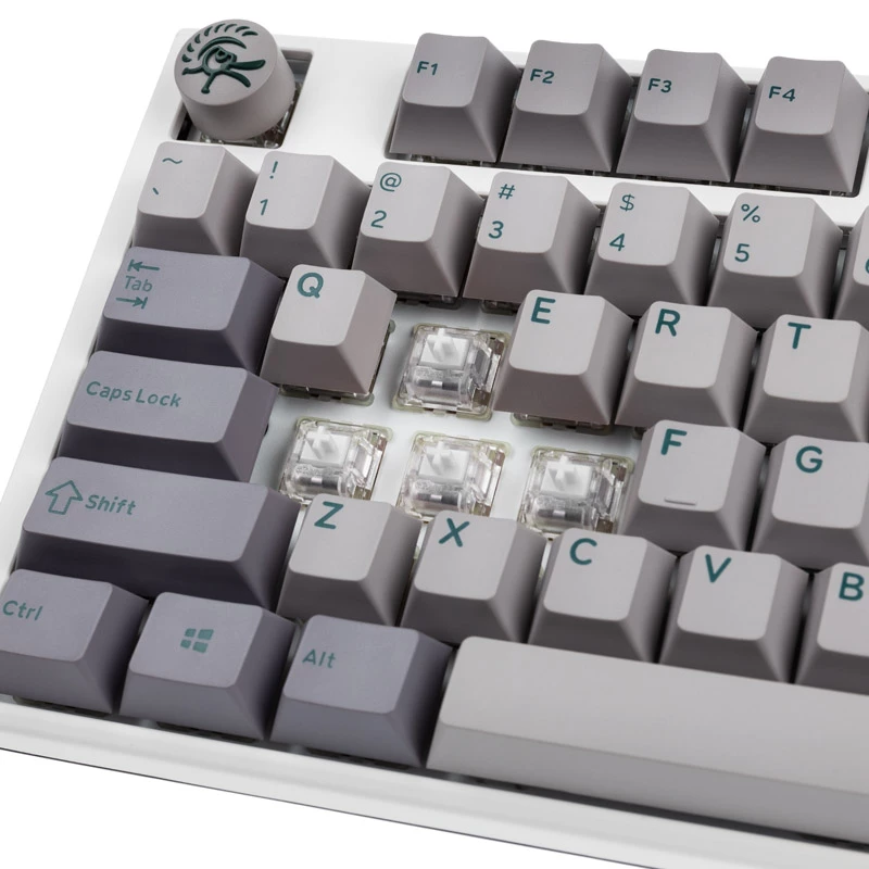 Klaviatūra Ducky One 3 žaidimams USB QWERTY JAV anglų pilka