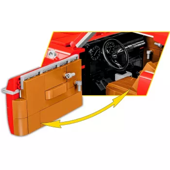 Konstrukcinis rinkinys Cobi Opel Rekord C Coupe mastelis 1:12 modelis COBI-24345, kolekcinis statybos rinkinys