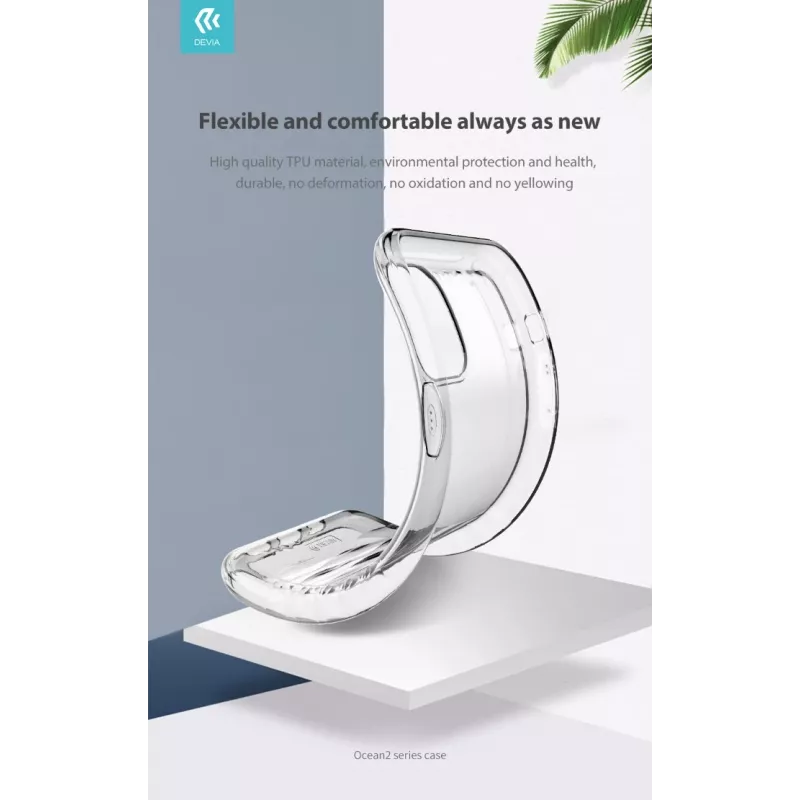 Devia Ocean2 apsauginis dėklas iPhone 11 Pro, skaidrus, plonas
