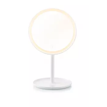 Stalo LED veidrodis makiažui ETA Fenité apvalus 20 cm, lietimui jautrus valdymas, USB, įmontuota ličio polimero baterija
