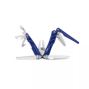 Multifunkcinis įrankis Nextool FLAGSHIP Pro NE20271 16-in-1 sulankstomas peilis-įrankis, nerūdijančio plieno ašmenys, mėlyna, sulankstytas 11 cm