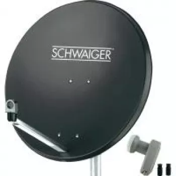 Parabolinė antena SCHWAIGER SPI9961SET2 80 cm su Twin-LNB 2 vartotojams
