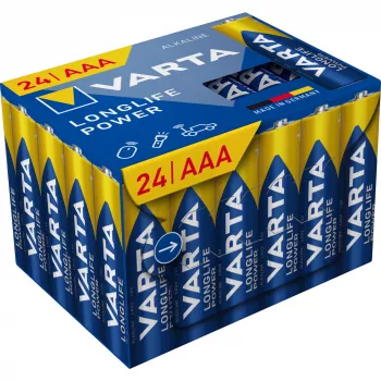 Varta Longlife, Einwegbatterie, AAA, Alkali, 1,5 V, 24 Stück(e), 44,5 mm