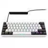 Sharkoon SGK50 S4 klaviatūra USB QWERTZ vokiška balta RGB LED 60%