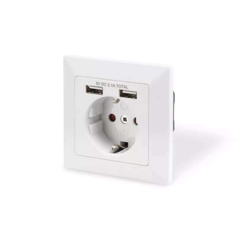 Apsauginis lizdas įleidžiamam montavimui Digitus DA-70613 su 2 USB prievadais