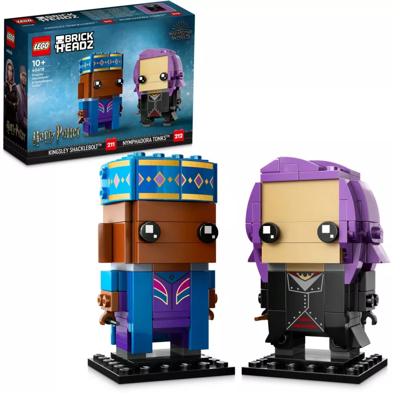 Lego Brickheadz Haris Poteris 40618 Kingsley Shacklebolt ir Nymfadora Tonks
