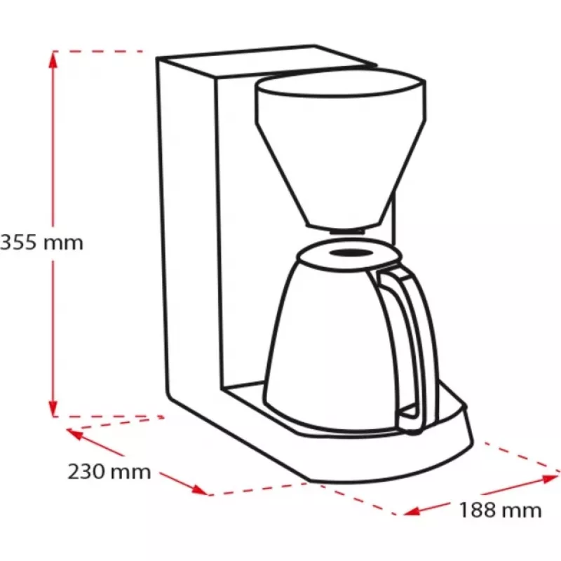 Kavos virimo aparatas MELITTA Enjoy Therm 12 puodelių