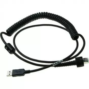 Datalogic USB kabelis - USB - IP67 - 2,4 m - suvyniotas - PowerScan PD9630-DC, PD9630-HP, PD9630-SR, PM9600