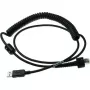 Datalogic USB kabelis - USB - IP67 - 2,4 m - suvyniotas - PowerScan PD9630-DC, PD9630-HP, PD9630-SR, PM9600