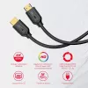 HDMI kabelis Unitek C11079BK-3M 3 m, HDMI 2.0, maksimali raiška 4096×3112, juodas