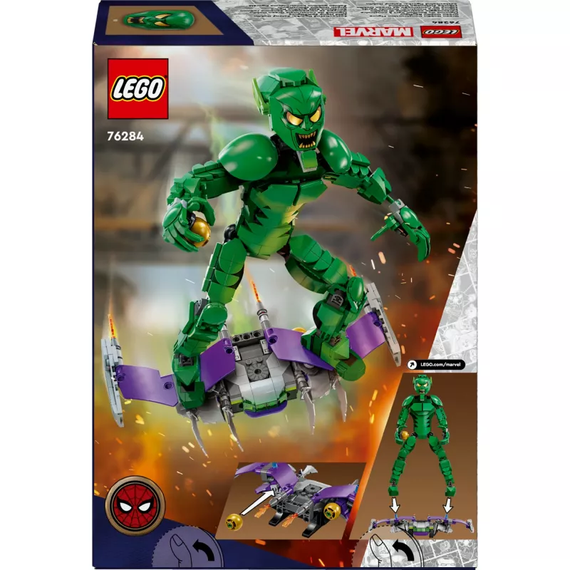 LEGO MARVEL 76284 Žaliasis Goblinas – konstruojama figūrėlė
