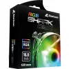 SHARKOON SHARK Disc ARGB 120mm korpuso ventiliatorius - Baltas