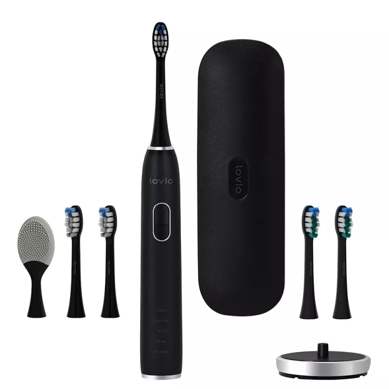 Lovio LVTB124BK SonicProtect PRO juodas – soninis dantų šepetėlis