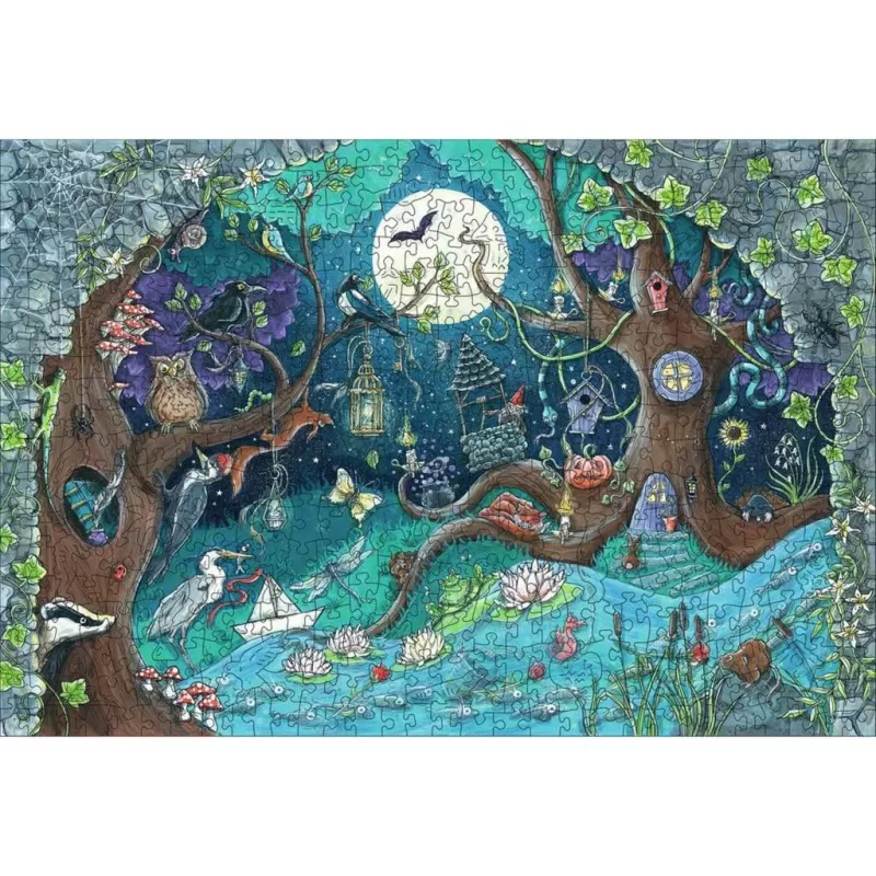 Medinis dėlionė „Fantasy Forest“ (505 dalių)
