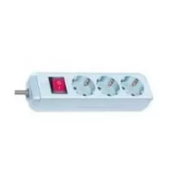 Brennenstuhl Eco-Line su jungikliu trigubas lizdas Baltas 1,5 m ilgintuvas 1152320015, Baltas, H05VV-F 3G1,5 maitinimo laidas 1,5 m
