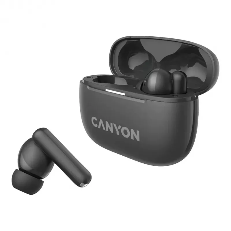 „Canyon OnGo TWS-10 ANC+ENC“ belaidės ausinės į ausis, pilkos (CNS-TWS10BK)
