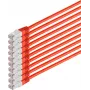 Tinklo kabelis ShiverPeaks 75711-H0.5R-SET10 Cat 6 S/FTP PIMF, 0,5 m, 10 vnt. rinkinys
