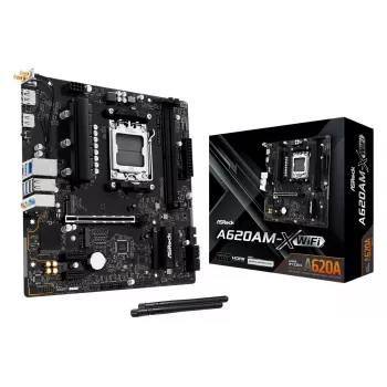 ASRock A620AM-X WiFi AMD A620 AM5 Micro-ATX pagrindinė plokštė