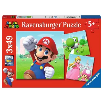 Dėlionė Ravensburger 05186 49 dalių 3 vnt. Mario ir draugai