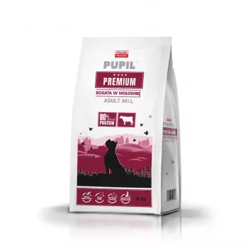 PUPIL Premium Medium and large breeds Rich in beef - sausas šunų maistas - 12kg