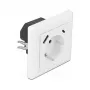 DeLOCK 11489 Kištukinis lizdas CEE 7/3 + USB balta 250V 16A