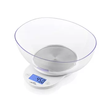 Virtuvinės svarstyklės su dubeniu ETA Mari 577090000, 5 kg, 1 g, LCD, balta