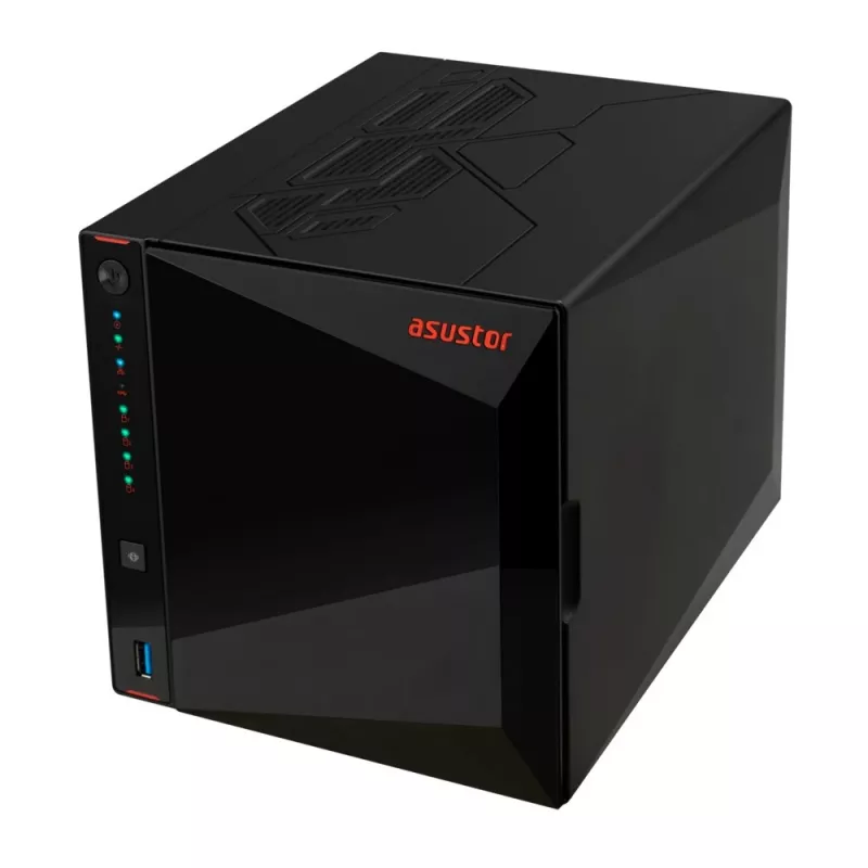 Asustor AS5404T NAS/saugyklos serveris Intel® Celeron® N5105 4 GB DDR4 0 TB ADM Juoda