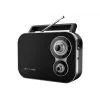 Muse M-051R 2-juostų nešiojamas radijo imtuvas, juodas