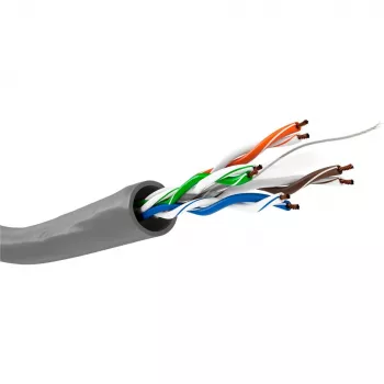 GOOBAY tinklo kabelis Cat.6, U/UTP, pilkas, 100 m, lankstus