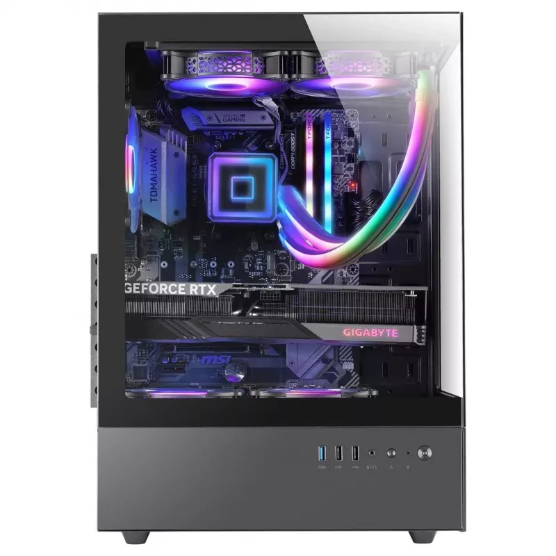 Korpusas TACENS Mars Gaming MC-XO Midi Tower Juodas