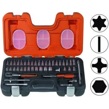 Veržliarakčių rinkinys Bahco 1/4 inch S460 metrinis