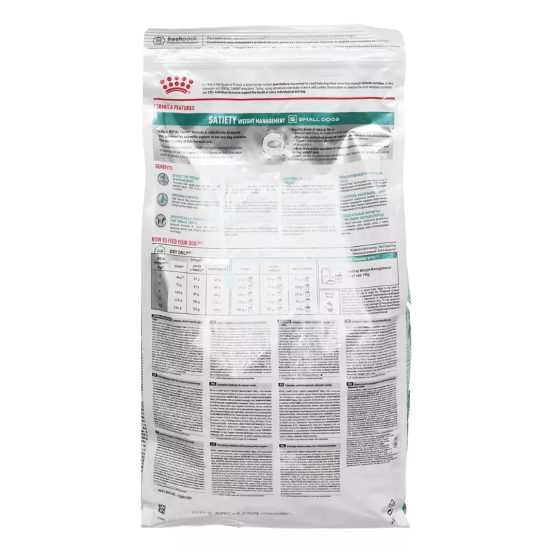 ROYAL CANIN Satiety Weight Management Small – sausas šunų ėdalas – 3 kg
