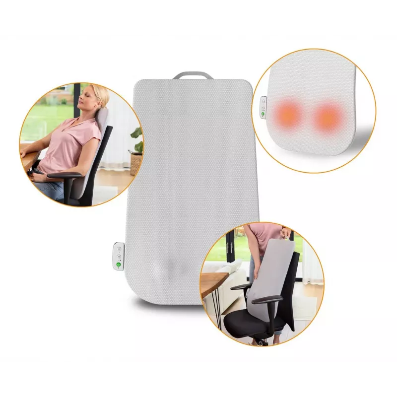 Medisana MC 600 nugaros masažuoklis Shiatsu su šildymu, 24W, 4 galvos, 15 min automatinis išsijungimas, 12V įėjimas