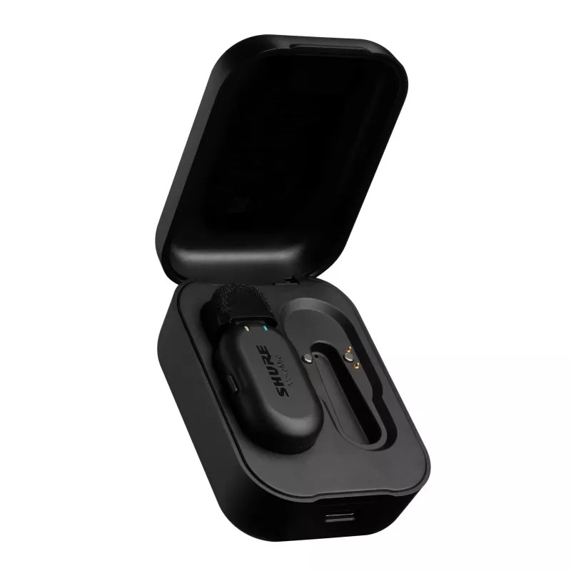 Shure MV-ONE-Z6 – belaidis lavalierinis mikrofonas MoveMic MV-LaV su įkrovimo dėklu