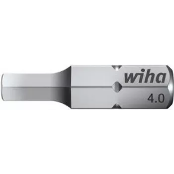 Šešiabriaunis raktas Wiha 7013 Z 2,5 cm 25,4 / 4 mm – trumpas raktas 4 mm šešiabriauniams varžtams