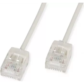 ROLINE UTP Patch Cable Cat.6A Ultra-trumpas RJ45 Pilka 1m - Tinklo - UTP (21.15.4401)