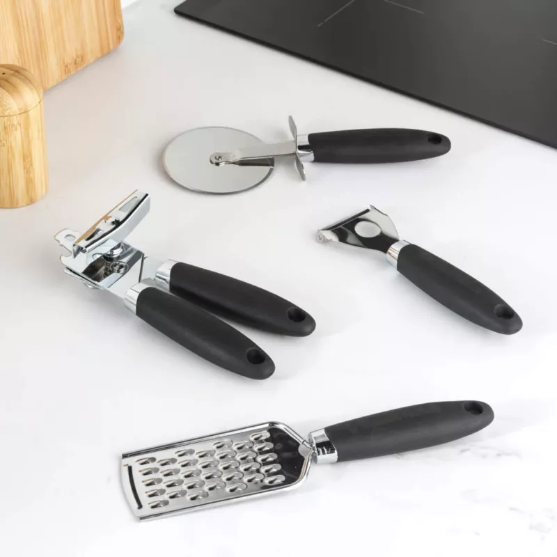 Virtuvės įrankių rinkinys Russell Hobbs Venus kolekcija 4 dalių juodas