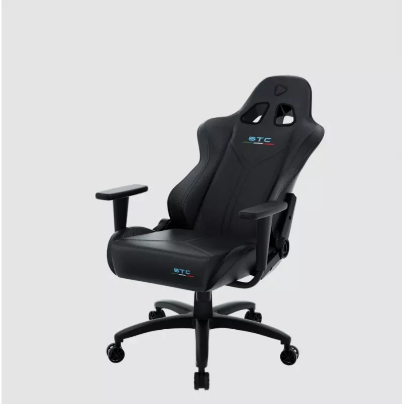 Žaidimų kėdė Onex STC Tribute Hardcore Black – ergonomiška PC/konsolės sėdynė su reguliuojamu aukščiu ir atlošimu
