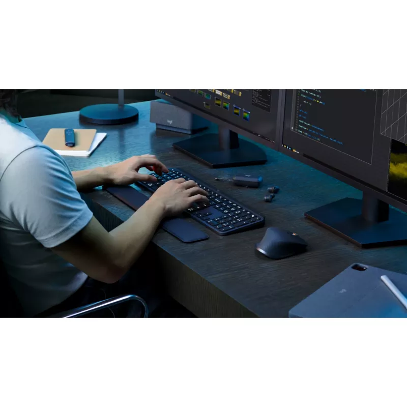 LOGITECH MX Keys S belaidė klaviatūra (Graphite, PTG, BT)