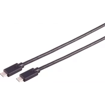 USB laidas S/CONN 13-62035 USB 3.2 Gen 2x2 2 m USB C juodas